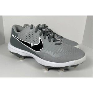 NIKE ALPHA HUARACHE 3 VARSITY LOW LIGHT SMOKE GREY-BLACK SZ 10.5 [CT0829-023]